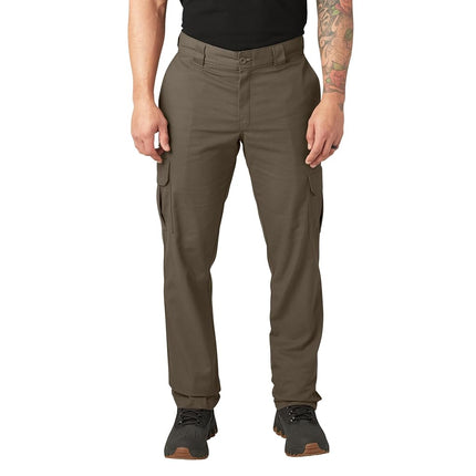 Dickies Men's Regular Straight Stretch Twill Cargo Pant, Mushroom, 44W x 32L