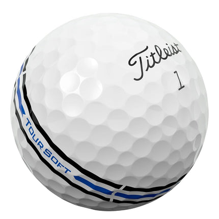 Titleist Tour Soft AIM 360 Golf Ball, Pack of 12, White, PRIOR GENERATION