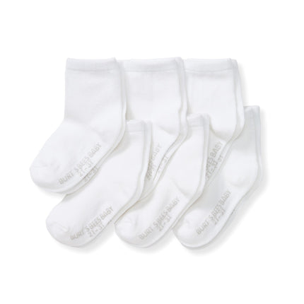 Burt's Bees Baby 6 Pairs Baby Socks with Non-Slip 
