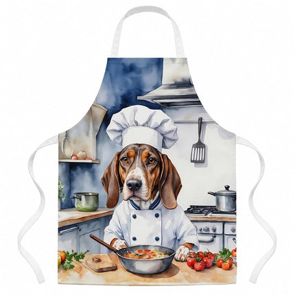 Caroline's Treasures American English Coonhound The Chef Apron Cooking Kitchen Server Baking Crafts Gardening for Adult Women Men, Unisex, Large, Multicolor