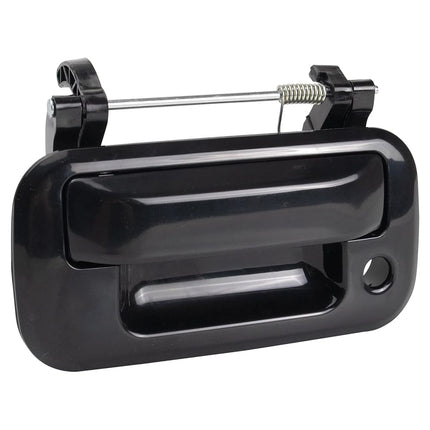 TRQ Tailgate Handle - Black, Compatible with Ford Explorer Sport Trac (2007-2010), F-150 (2004-2014), F-250/F-350/F-450/F-550 Super Duty (2008-2016), Lincoln Mark LT (2006-2008)