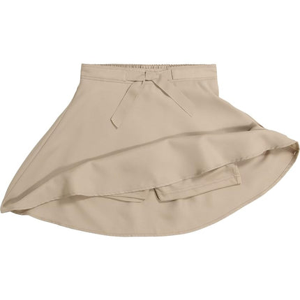 Jupe-culotte de scooter IZOD pour filles avec short intégré, taille tricotée et poches fonctionnelles, résistante aux plis, style patineuse kaki, taille 16