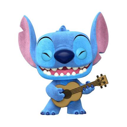 Funko POP! & Tee: Lilo & Stitch - Ukelele Stitch - Flocked - Extra Large - (XL) - T-Shirt - Clothes With Collectable Vinyl Figure - Gift Idea - Toys and Short Sleeve Top for Adults Unisex Men