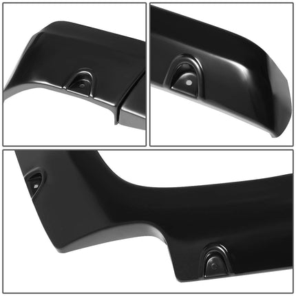 DNA Motoring WF-81012-MBK, 4 piezas, diseño remachado tipo "Pocket", guardabarros para ruedas