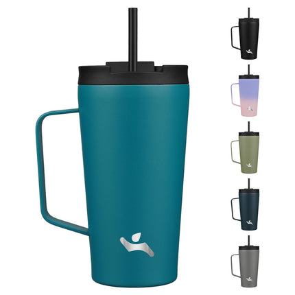 Konokyo Insulated Tumbler with Handle and Straw, 1