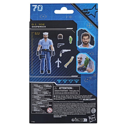 G.I. Joe Classified Series Shipwreck with Polly, Collectible G.I. Joe Action Figures, 70, 6 inch Action Figures for Boys & Girls, with 6 Accessories