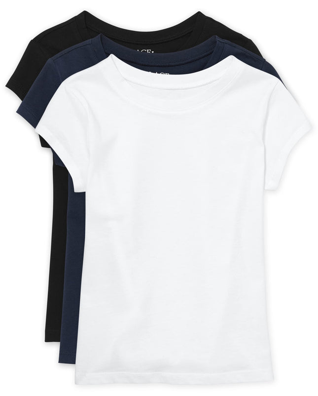 The Children's Place Girls' Short Sleeve Basic Lay