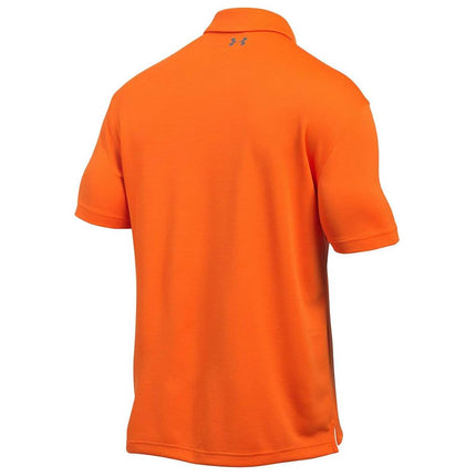 Under Armour Mens Tech Polo Shirt Orange/Graphite 4XL