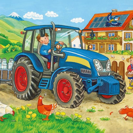 Ravensburger Hard at Work Jigsaw Puzzles for Kids Age 3 Years Up - Toddler Toys - 2x 24 Pieces