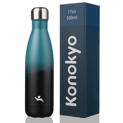 Konokyo Insulated Water Bottles,17oz Double Wall S