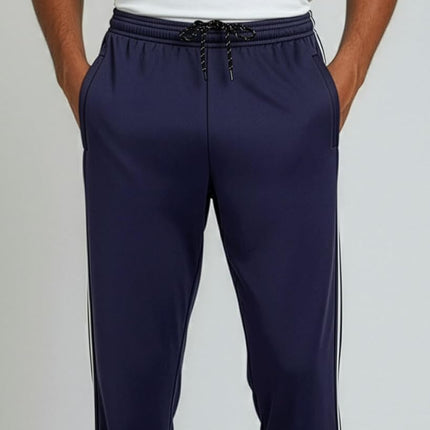 3 Pack Men's Mesh Sweatpants Open Bottom Lounge Workout Track Gym Pants, Set 5, Large