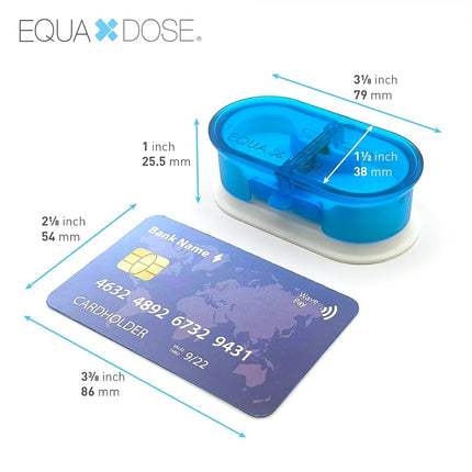 EQUADOSE The Pill Cutter V2. A New Kind of Pill Splitter with Double Stainless Steel Blades and a Centering Device. Great for Cutting Tablets for You and Your Pet.