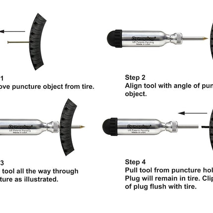 DYNAPLUG Tubeless Tire Repair Tool Kit - PRO Aluminum - Made in USA