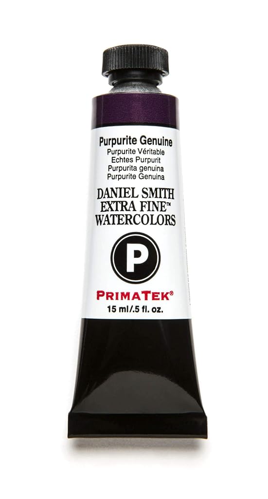 DANIEL SMITH Extra Fine Watercolor 15ml Paint Tube, Purpurite Genuine, 0.5 Fl Oz (Pack of 1),Purple