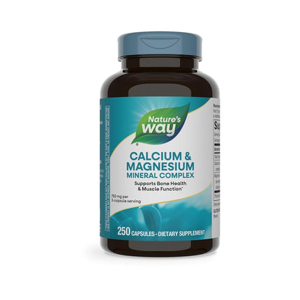 Nature's Way Calcium and Magnesium, 250 Capsules