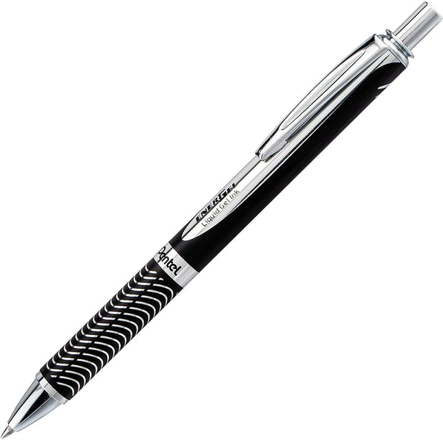 Bolígrafo de gel líquido Pentel EnerGel Alloy, línea mediana (0,7 mm), barriles surtidos