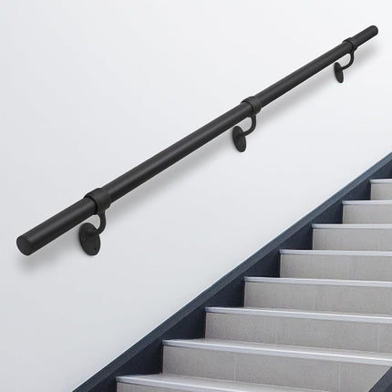 SDNBHT 6.6ft Metal Stair Railing - 1.5" Pipe Handr
