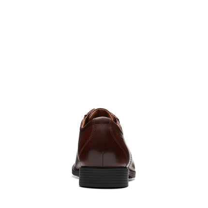 Clarks Men's, Whiddon Plain Toe Oxford, Mahogany Leather, 8.5 UK