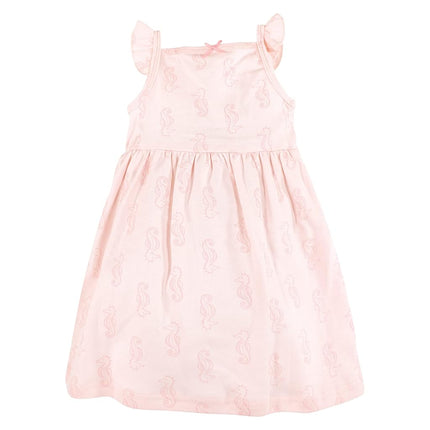 Hudson Baby Robes en Coton pour Bébé Fille, Pastel Sea, 3T