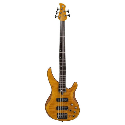 Yamaha TRBX605 5-String Flamed Maple Bass Guitar, 