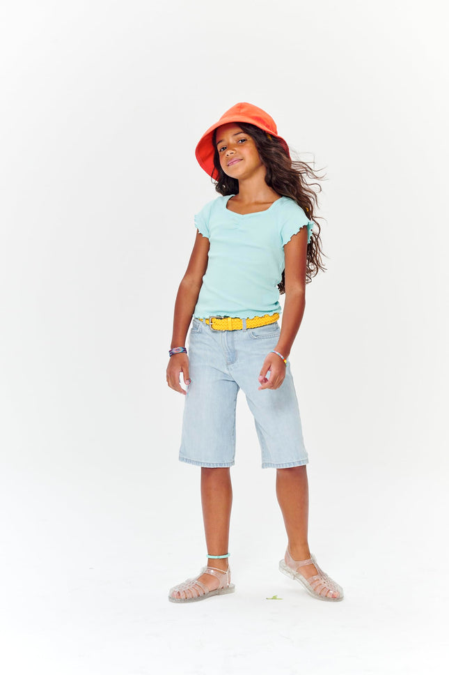 The Children's Place Short en jean mi-long pour fille, modèle Maddie, taille 8