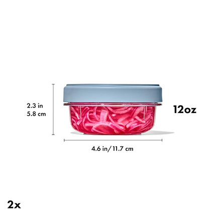 OXO Good Grips Twist & Stack Container, 350 mL, 2-Pack