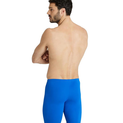 ARENA Men's Team Colors Solid Swim Jammer MaxLife Athletic Swimwear Pool Training Swimsuit Competitive Swimming Bathing Suit Royal/White