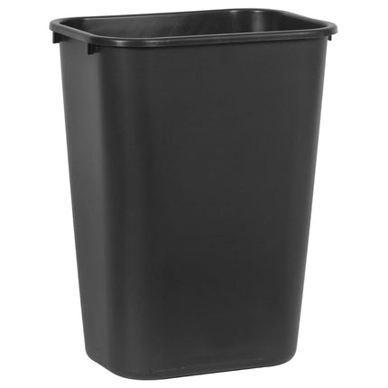 Rubbermaid Commercial Products Fg295700Bla Plastic Resin Deskside Wastebasket, 10 Gallon/41 Quart, Black