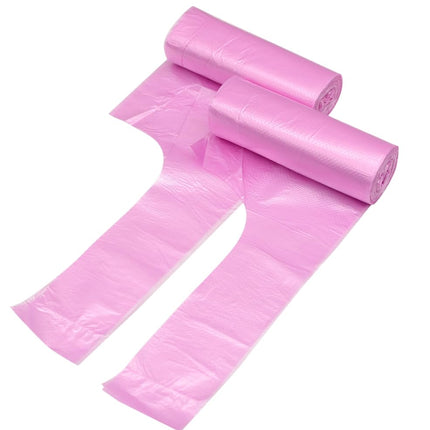4 GALLON Bathroom Trash Bags , 5 Rolls/100 Counts Small HANDLES Garbage Bags for Office, Kitchen,Bedroom Waste Bin,Colorful Portable Strong Rubbish Bags (Pink 300 Counts)