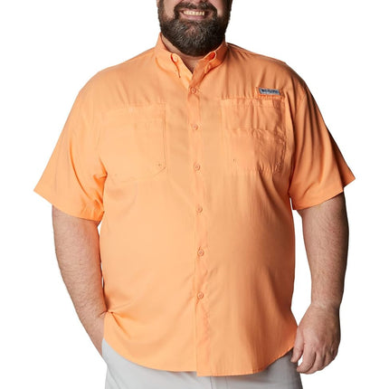 Columbia Men's PFG Tamiami II Short Sleeve Shirt, Sorbet, X-Small
