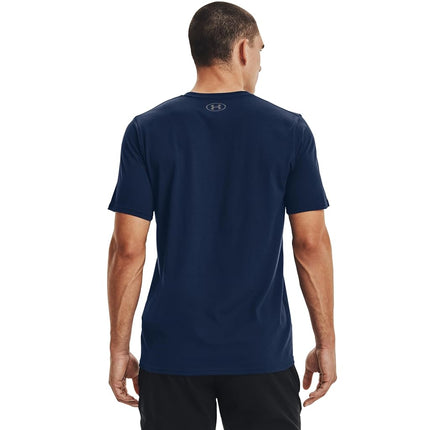 Under Armour mens Sportstyle Left Chest Short-Sleeve T-Shirt , Academy Blue (408)/Black , Small