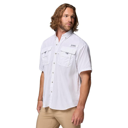 Columbia Men's Bahama II Short Sleeve Shirt,White,X-Large