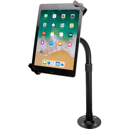 CTA Digital Height-Adjustable Tabletop Security Elbow Mount for iPad Pro Black 7-14 Inch Tablets