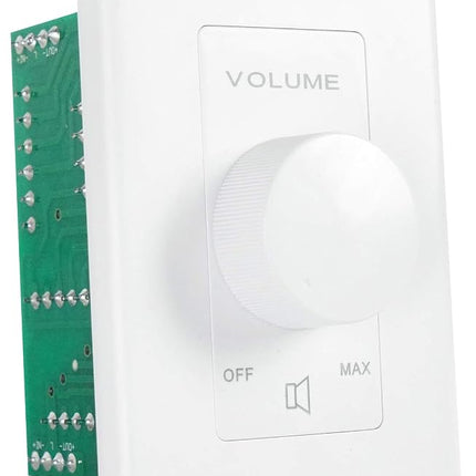 Rockville VOL850 50W x2 Wall Stereo Volume Controller 8 Ohm, 11-Step Rotary Knob, 20Hz-20kHz, 30dB Attenuation, for Home Theater and Commercial Audio Systems