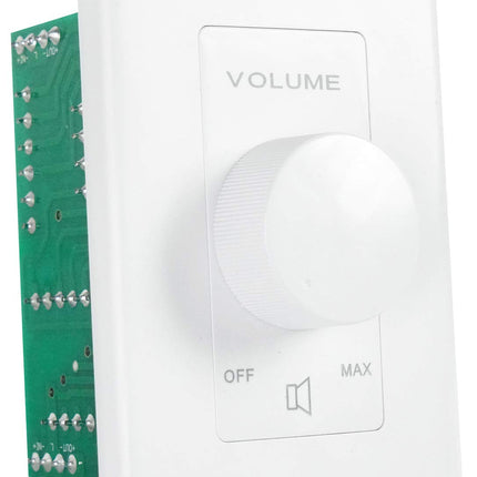 Rockville VOL850 50W x2 Wall Stereo Volume Controller 8 Ohm, 11-Step Rotary Knob, 20Hz-20kHz, 30dB Attenuation, for Home Theater and Commercial Audio Systems