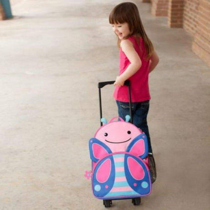 Skip Hop Zoo Luggage/Travel Trolley for Children(with Name tag), Butterfly