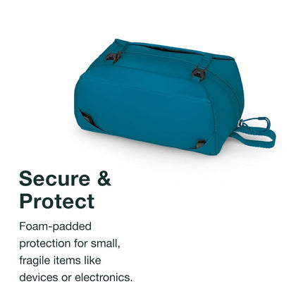 Osprey Ultralight Organiser, Padded, 2L, Waterfront Blue