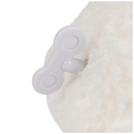 Peluche musical de cuerda GUND Baby Lena Cordero, reproduce la nana de Brahms, juguete sensorial de peluche para bebés a partir de 10 meses, blanco, 25,4 cm