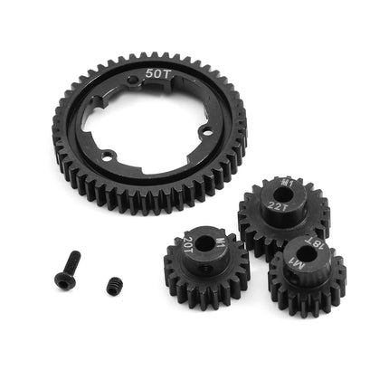50T Spur Gear 18T 20T 22T Pinion Gears 1.0M Hardened Steel for Traxxas XMAXX XRT XO-1 Maxx E-REVO 2.0 VXL Upgrade Parts