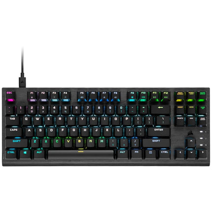 Corsair K60 PRO TKL Wired Optical-Mechanical OPX Linear Switch Gaming Keyboard with 8000Hz Polling Rate - Black