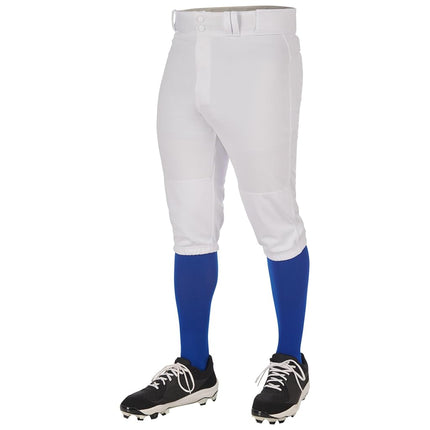 Champro Men's Triple Crown 2.0 Baseball Knickers Pants, White, Small