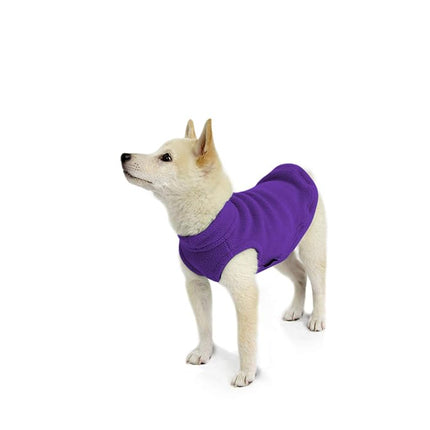 Gooby Stretch Fleece Vest - Violet, X-Small