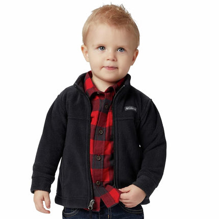 Columbia Boys' Steens Mountain Ii Fleece Jacket, Black, 12-18 Months