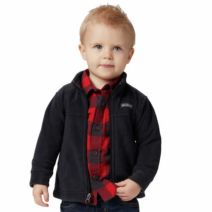 Columbia Boys' Steens Mountain Ii Fleece Jacket, Black, 12-18 Months