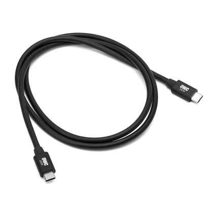 OWC [Intel Certified 80Gbps Thunderbolt 5 USB-C Cable with 8K Video and 240W Charging - 80Gb/s of Bi-Directional Data Speed, up to 120Gb/s for Higher Display Bandwidth - 3 Year Warranty (1.0M)