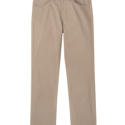 Nautica Boys' School Uniform Flat Front Pant, Khak