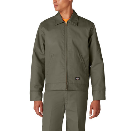 Dickies Men's Insulated Eisenhower Front-Zip Jacket, Moss, XX-Large
