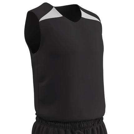 CHAMPRO Men's Pro Plus Reversible Basketball Jersey Black, White