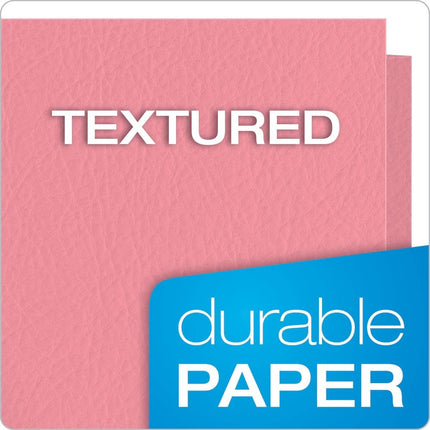 Oxford Twin Pocket Folders, Letter Size, Pink, 25 per Box (57568)
