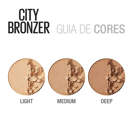 MAYBELLINE - City Bronzer Poudre Bronzante & Contour Teint Foncée - 9,25 g (0.32 oz)